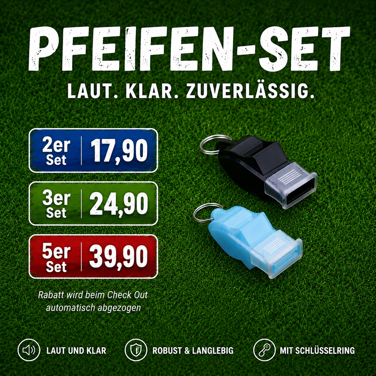 REF Whistle Classic 2er Mix